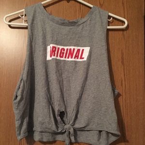 Grey “Original” muscle tee